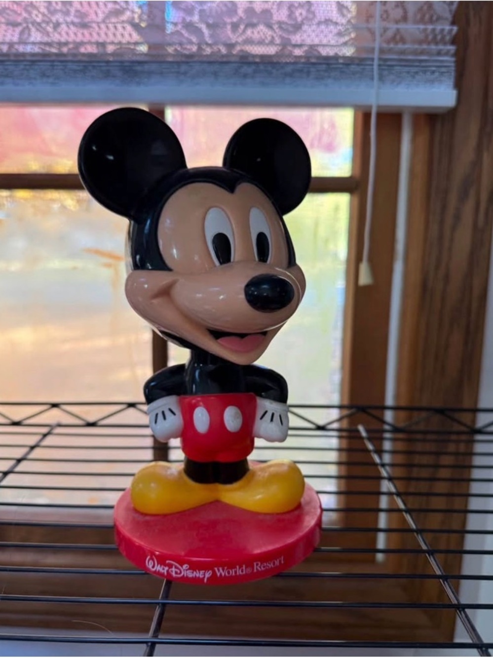 Disney Red & Black Mickey Mouse Bobblehead Figurine